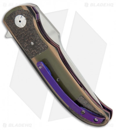 George Muller LL-CC Flipper Knife Camo G-10 LS Carbon Fiber (3.5" Satin)