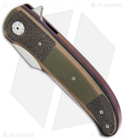 George Muller LL-CC Flipper Knife Camo G-10 LS Carbon Fiber (3.5" Satin)