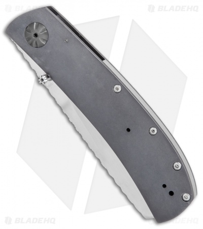 George Muller LL-H Frame Lock Knife Blue Ano Titanium (3.1" Satin)