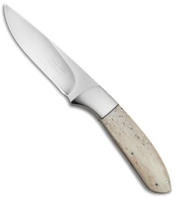 George Muller Large Fixed Blade Knife Giraffe Bone (4" Mirror)