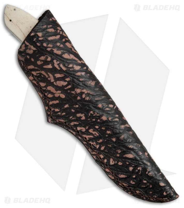 George Muller Large Fixed Blade Knife Giraffe Bone (4" Mirror)