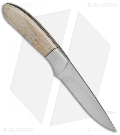 George Muller Large Fixed Blade Knife Giraffe Bone (4" Mirror)