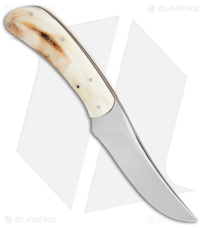 George Muller Small Fixed Blade Knife Warthog Ivory (3.375" Mirror)
