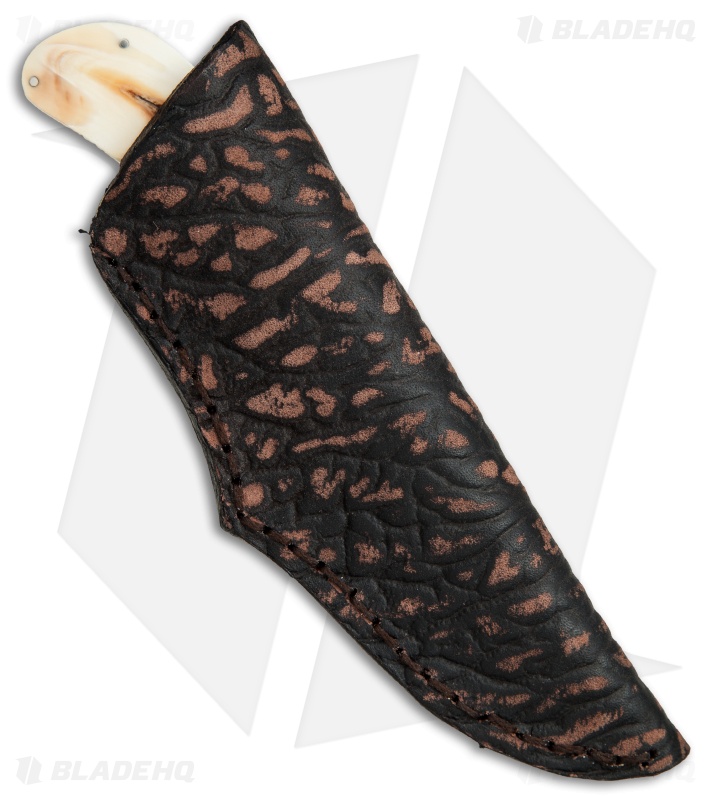 George Muller Small Fixed Blade Knife Warthog Ivory (3.375" Mirror)