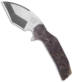 Grindhouse Knives FOK Liner Lock Knife Crystal Titanium (3.5" Two-Tone)