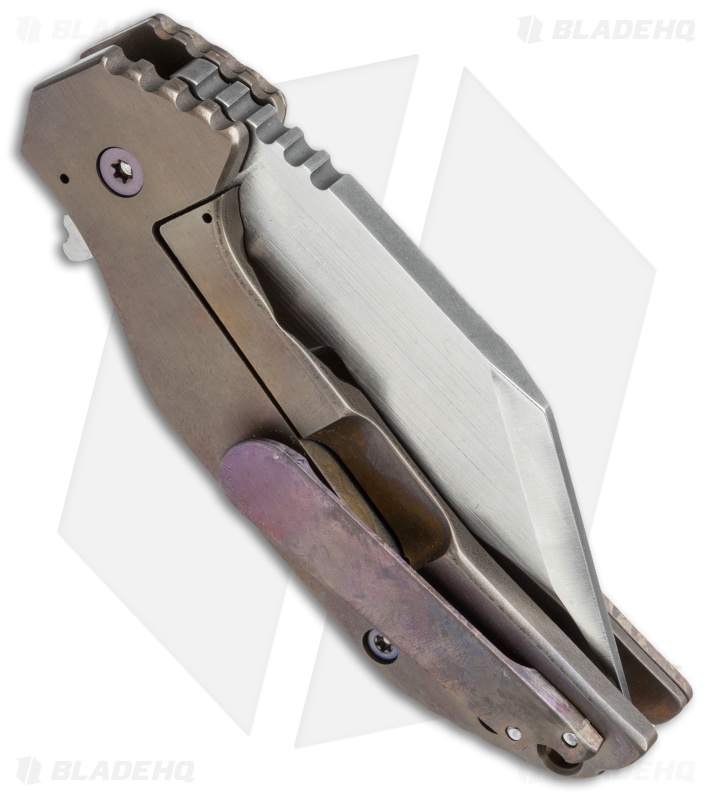 Grindhouse Knives Mini-FOK Frame Lock Knife UNOB Ti (2.875" Satin)