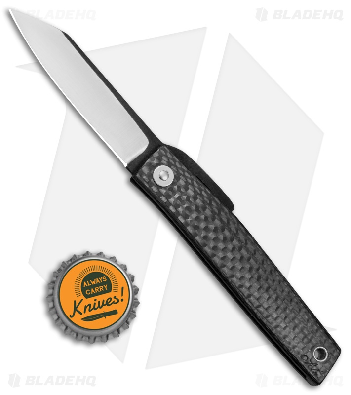 Hiroaki Ohta Knives | OFF FK 7 Friction Folder | Carbon Fiber Handle
