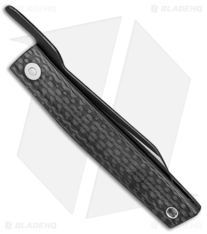 Hiroaki Ohta Knives OFF FK 7 Friction Folder Carbon Fiber (2.8" Two-Tone)