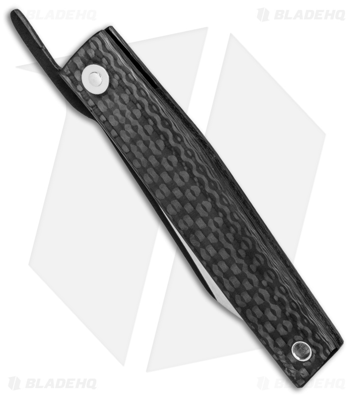 Hiroaki Ohta Knives OFF FK 7 Friction Folder Carbon Fiber (2.8" Two-Tone)