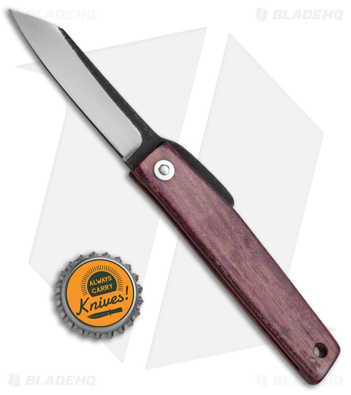 Hiroaki Ohta Knives OFF FK 7 Friction Folder Purple Heart Wood