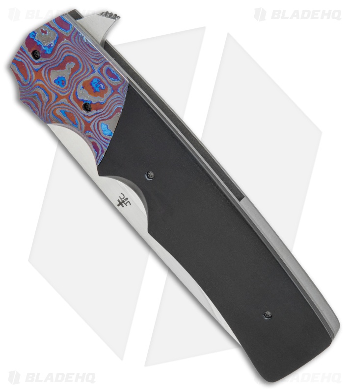 Jason Clark Custom Hunter Flipper Knife Zircuti/Micarta (3.625" Takefu)