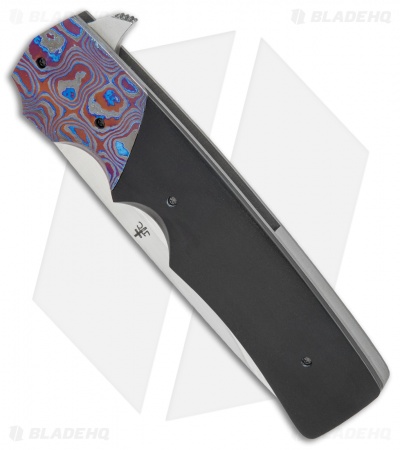 Jason Clark Custom Hunter Flipper Knife Zircuti/Micarta (3.625" Takefu)