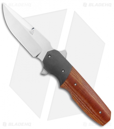 Jason Clark Custom Mini Freefall Flipper Knife Micarta/Zirc  (3.625" Satin)