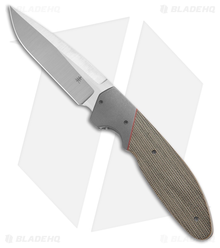 Jasonカ（即購入OK） Jason Clark Custom Model 15 Ti w/ Green Micarta - Blade HQ