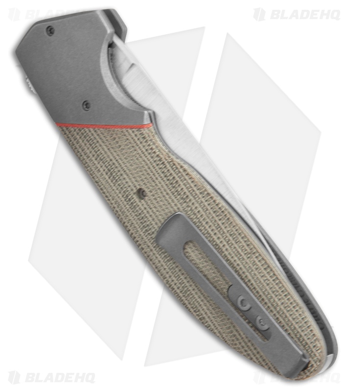 Jason Clark Custom Model 15 Ti w/ Green Micarta - Blade HQ