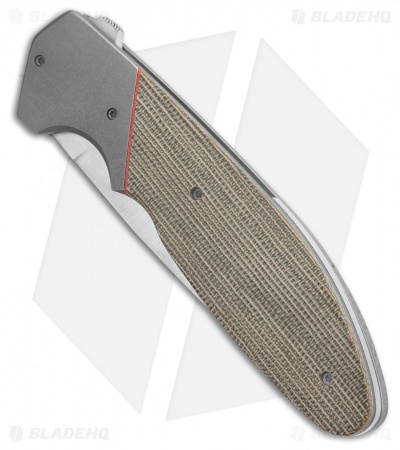 Jason Clark Custom Model 15 Ti w/ Green Micarta - Blade HQ