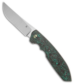 Jason Clark Custom Model 22 Titanium w/ Teal Techno Carbon (3.5&quot; Satin MagnaCut) | 203240