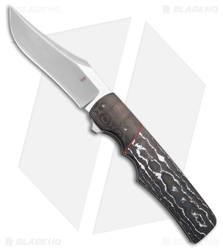 Jason Clark Custom Model 3 Black/White Fat Carbon (3.4" Stonewash)