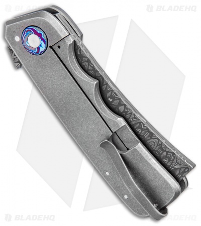 Jason Clark Custom Spanish Tip Razor Frame Lock Knife (3.5" Satin)