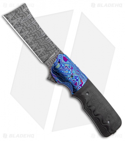 Jason Clark Custom Spanish Tip Razor Frame Lock Knife (3.5" Satin)