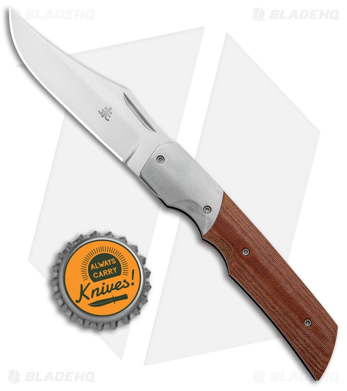 Jason Clark Custom X Clip Point Detente Lock Slip Joint Knife (3.5" Satin)