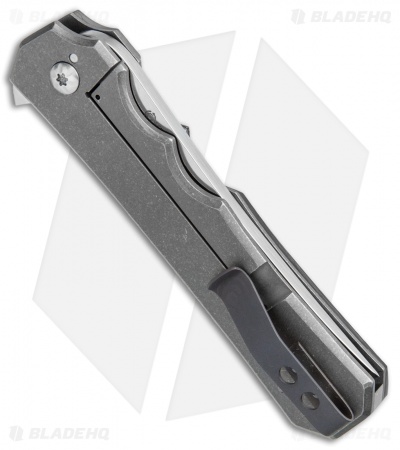 Jason Clark Kwaiken Flipper Knife Carbon Fiber/Damascus (3.5" Satin CTS-XHP)