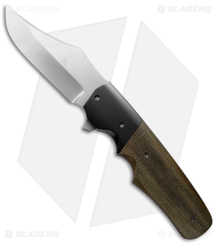 Jason Clark Clip Point Frame Lock Knife Zirconium/Micarta (3.6" Satin)