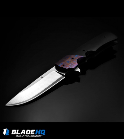 Jason Clark Custom Hunter Flipper Knife Zircuti/Micarta (3.625" Takefu)