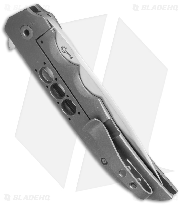 Jason Clark Drop Point Flipper Frame Lock Knife Micarta/LSCF (3.5" Satin)