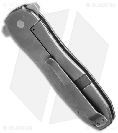 Jason Clark Custom Dagger Frame Lock Knife (3.75" Gray)