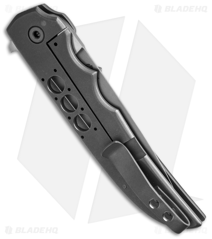 Jason Clark Drop Point Flipper Frame Lock Knife Micarta/Ti (3.7" Dagger)