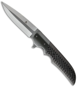 Jason Clark Custom Drop Point Flipper Zirconium/LSCF (3.75" Stonewash)