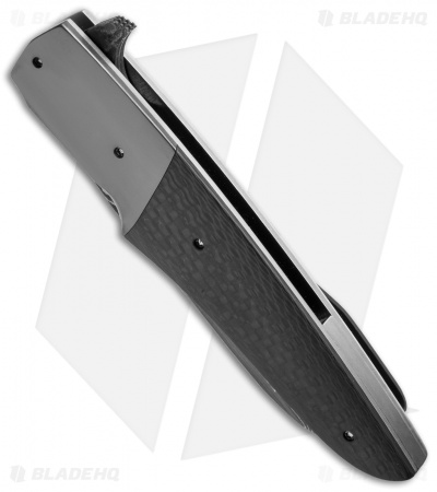 Jason Clark Hybrid Wharncliffe Frame Lock Knife Zr/CF (San Mai Damascus)