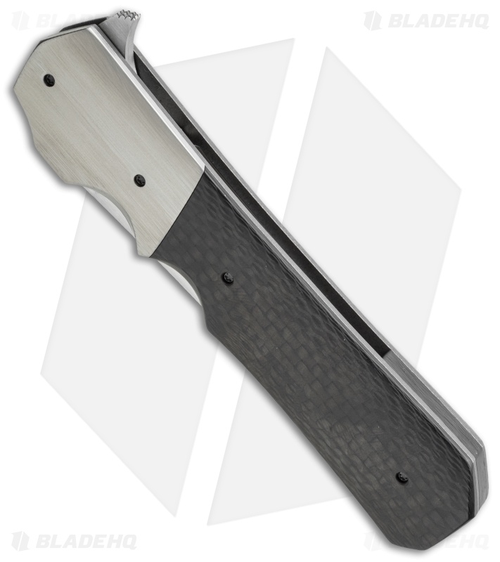 Jason Clark Kwaiken Flipper Knife Carbon Fiber/Titanium (3.5" Satin)