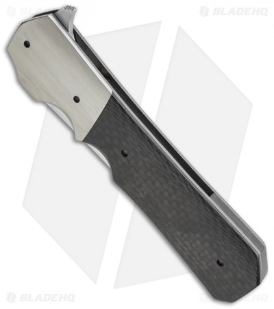 Jason Clark Kwaiken Flipper Knife Carbon Fiber/Titanium (3.5" Satin)