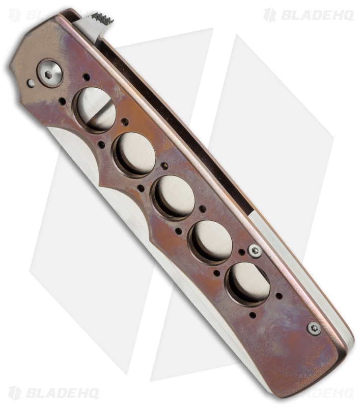 Jason Clark Custom Razor Flipper Knife Titanium (3.75" Satin)