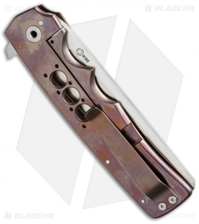 Jason Clark Custom Razor Flipper Knife Titanium (3.75" Satin)