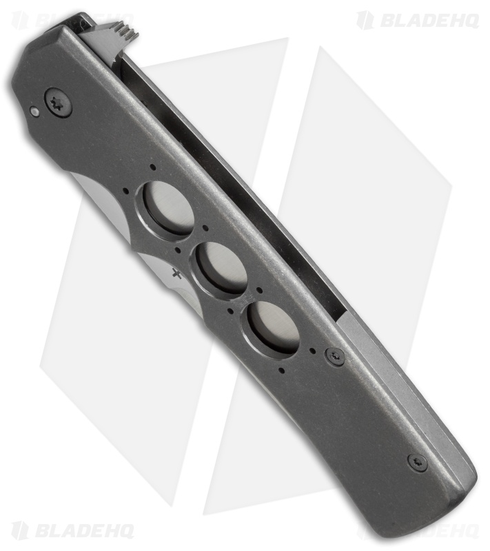 Jason Clark Custom Tanto Flipper Knife Titanium (3.7" Satin)