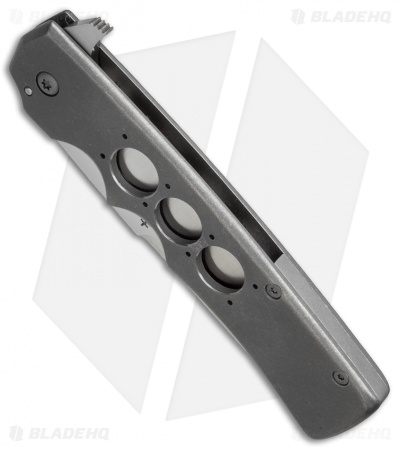 Jason Clark Custom Tanto Flipper Knife Titanium (3.7" Satin)