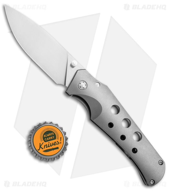 Jason Guthrie Custom Scout Skeletonized Frame Lock Knife Full Ti (3.1" Satin)
