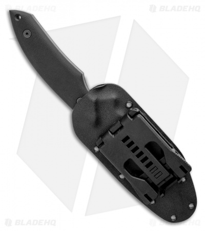 Jeff Hall Custom Heat Seeker Fixed Blade Knife Black G10 (4.6" Gray Stonewash)