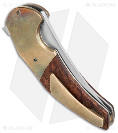 Jeff VanderMeulen Custom Instigator #2 Flipper Bronze/Redwood Burl (3" Satin)