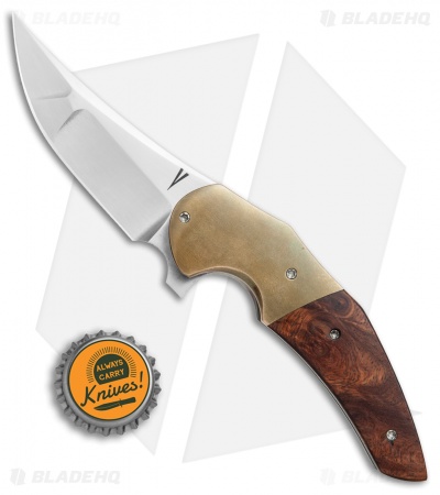 Jeff VanderMeulen Custom Instigator #2 Flipper Bronze/Redwood Burl (3" Satin)