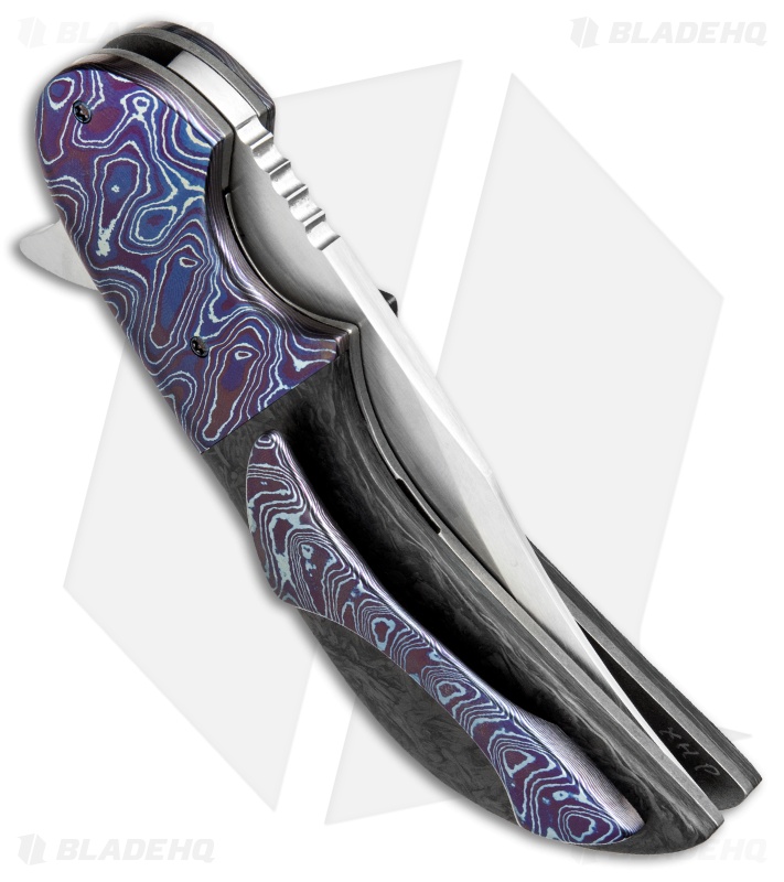 Jeff VanderMeulen Custom Barely Legal Knife MokuTi/CF (3.75" Satin)