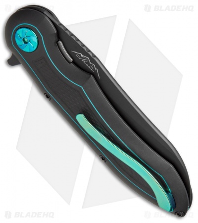 Millit Knives Jerry Moen Max Evolution Black/Green Ano (3.75" Black)