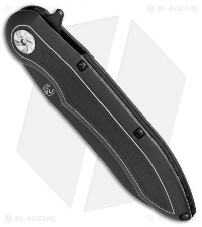 Millit Knives Jerry Moen Max Evolution Black/Silver Cut (3.75" Black)