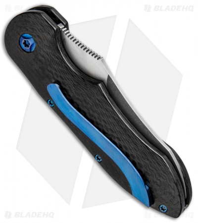 Jerry Moen Blue Max 2 Automatic Knife Carbon Fiber (3.1" Two-Tone)