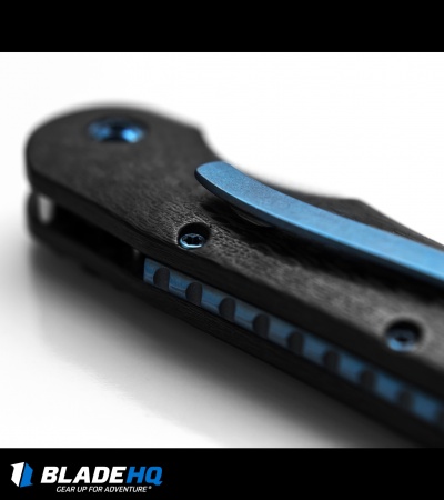 Jerry Moen Blue Max 2 Automatic Knife Carbon Fiber (3.1" Two-Tone)