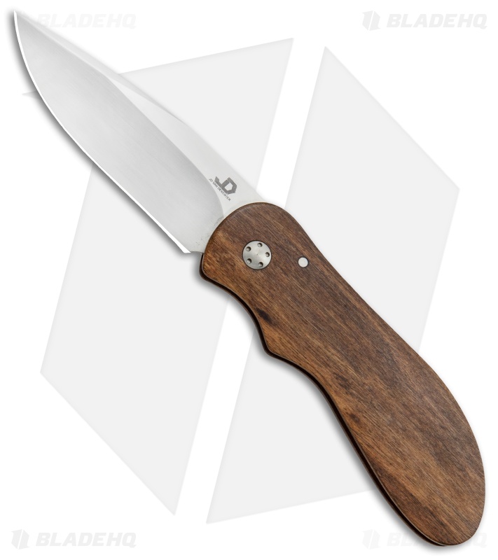 JD van Deventer EDC Friction Folder Knife Tamboti Wood (2.875" Satin)