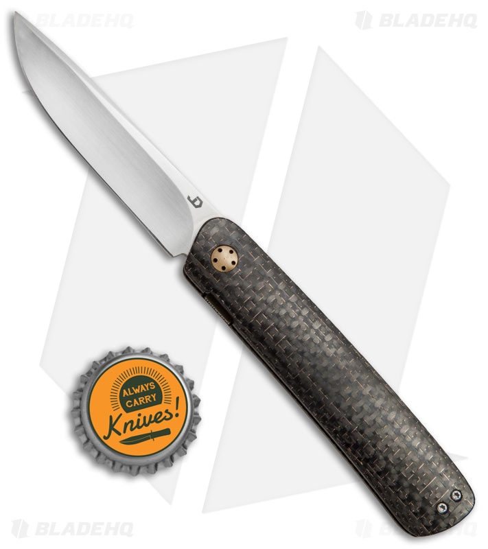 JD van Deventer Pinstripe Front Flipper Knife LSCF (2.875" Satin)